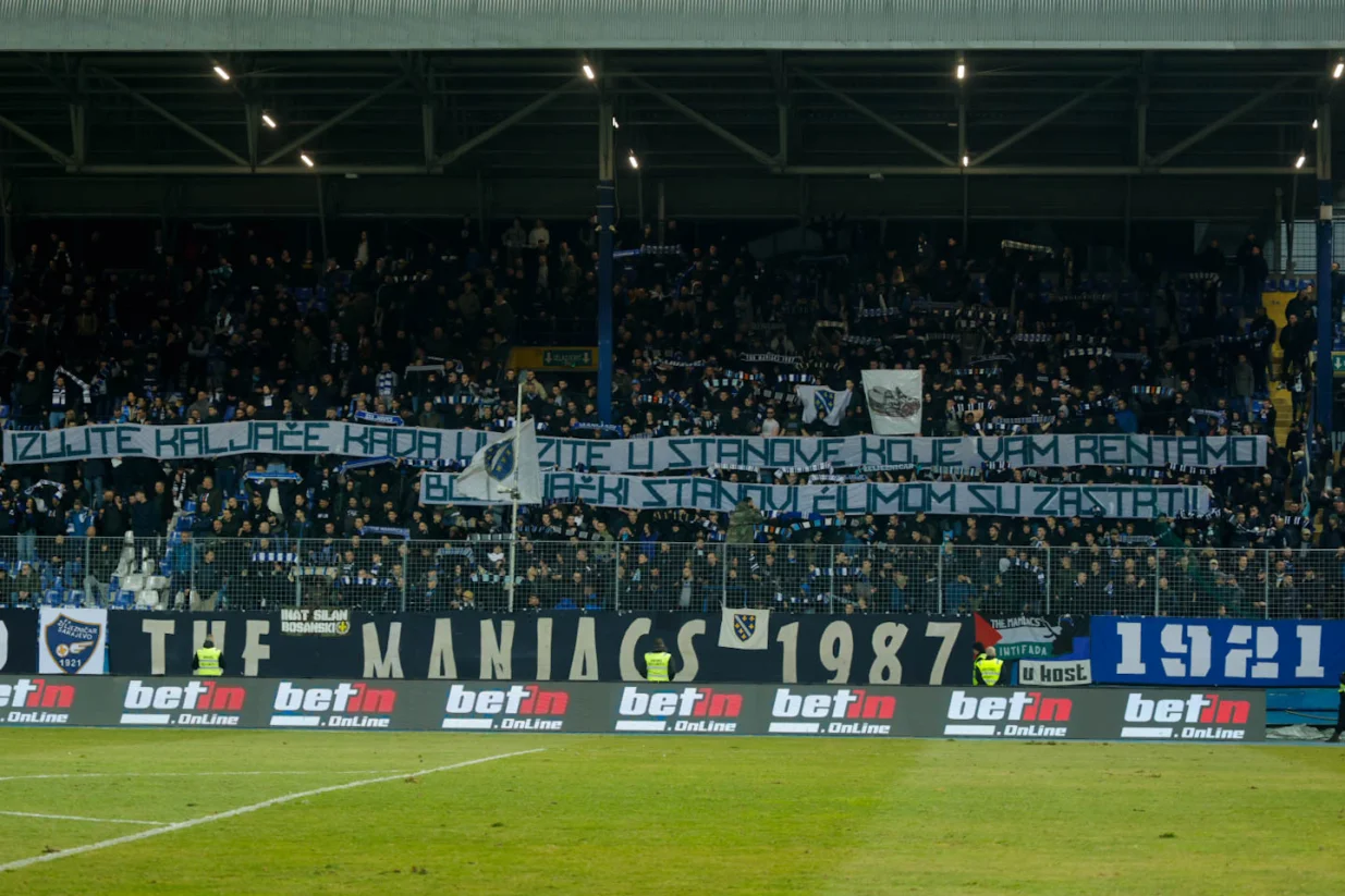 Detalj sa utakmice na Grbavici - FK Željezničar - FK Slavija - Kup utakmica 12.02.2026. (FOTO: Damir Deljo - Oslobođenje)/Foto: 