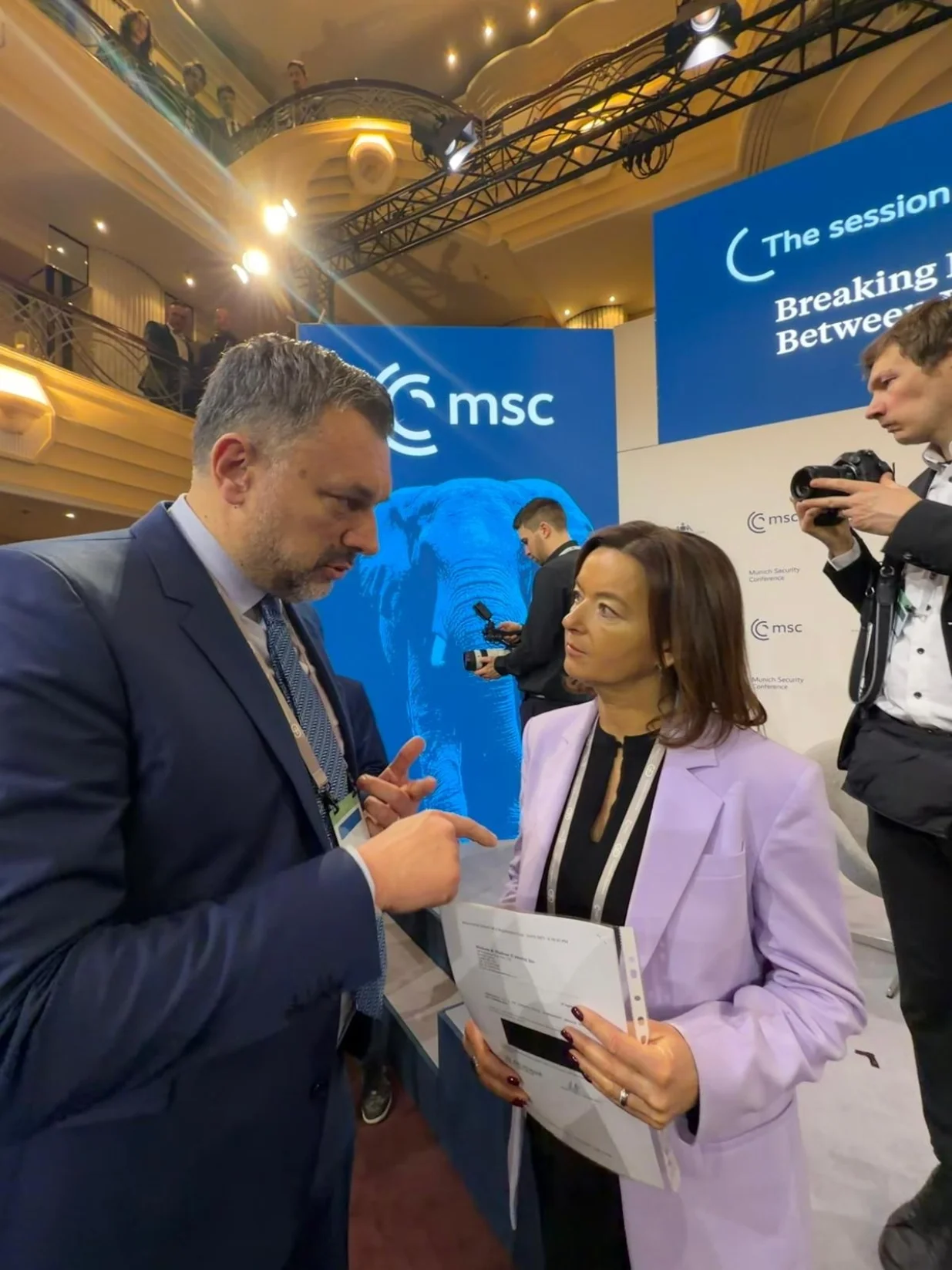 Elmedin Konaković i Tanja Fajon u Minhenu//