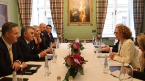 Članovi Predsjedništva BiH sa Radmilom Šekerinskom/