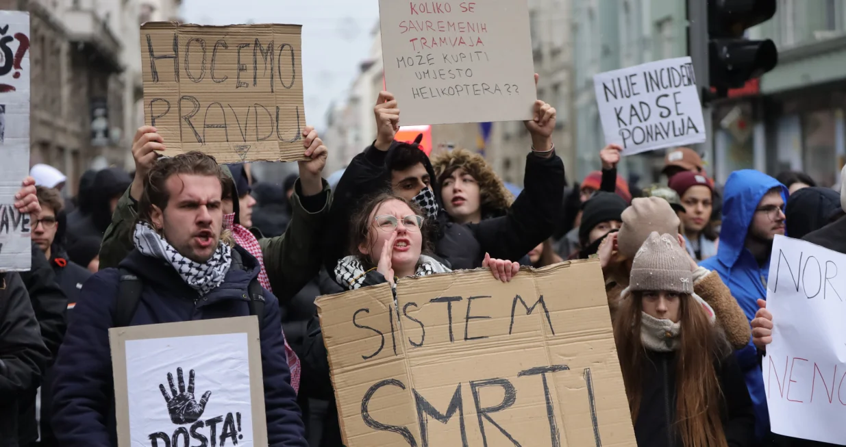 Protesti neformalne grupe građana povodom tramvajske nesreće/Senad Gubelić