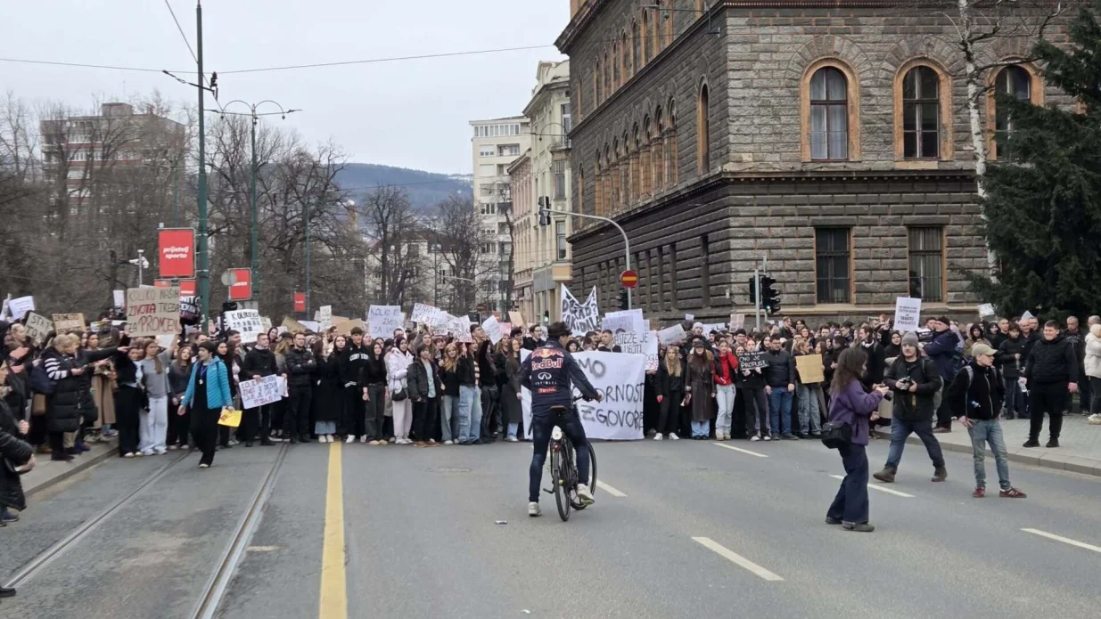 Protest zbog tramvajske nesreće/Nedim Fetahović