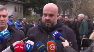 Adnan Šteta, ministar saobraćaja KS, obraćanje, GRAS, tramvajska nesreća/Prtsc