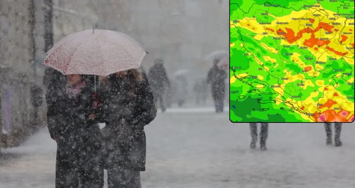 Snijeg u BiH/Bhmeteo.ba