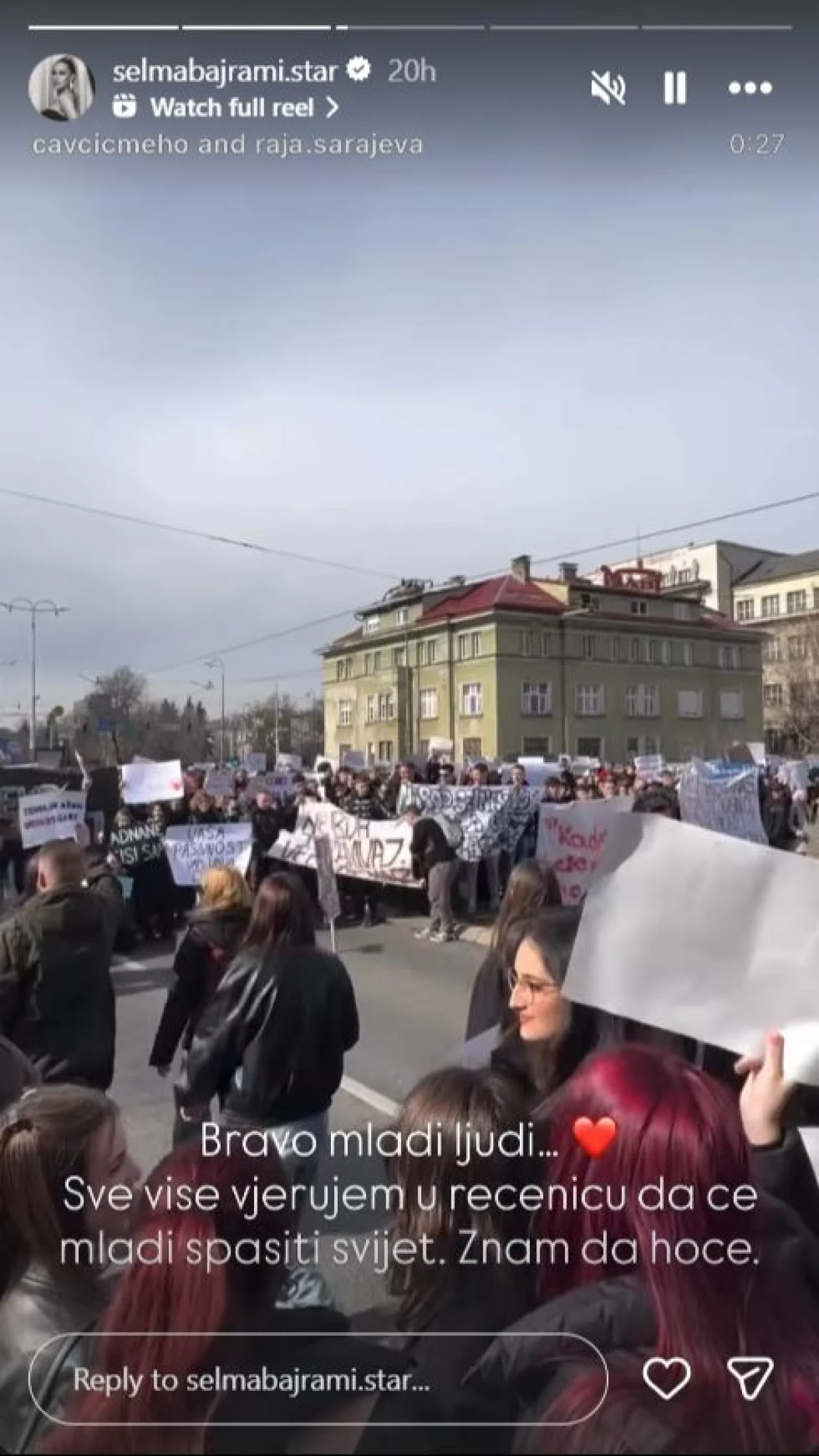 Objava Selme Bajrami na Instagramu/Instagram