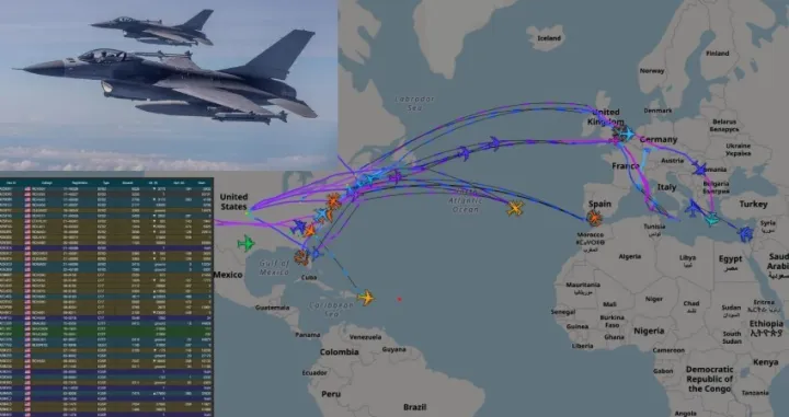 Premje&scaron;tanje borbenih aviona na Bliski istok/Screenshot 