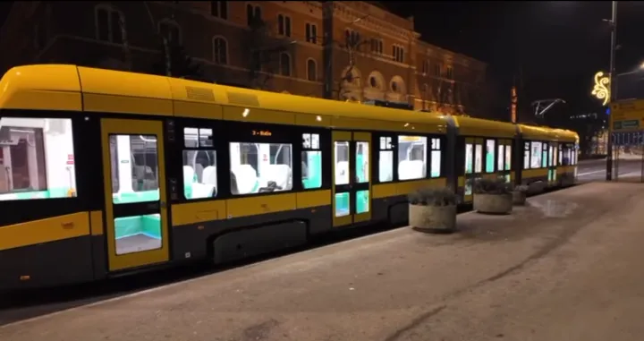 Novi Stadler tramvaj u Sarajevu, testiranje tramvaja, Sarajevo/Screenshot