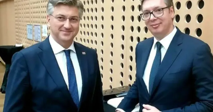 Andrej Plenković i Aleksandar Vučić/