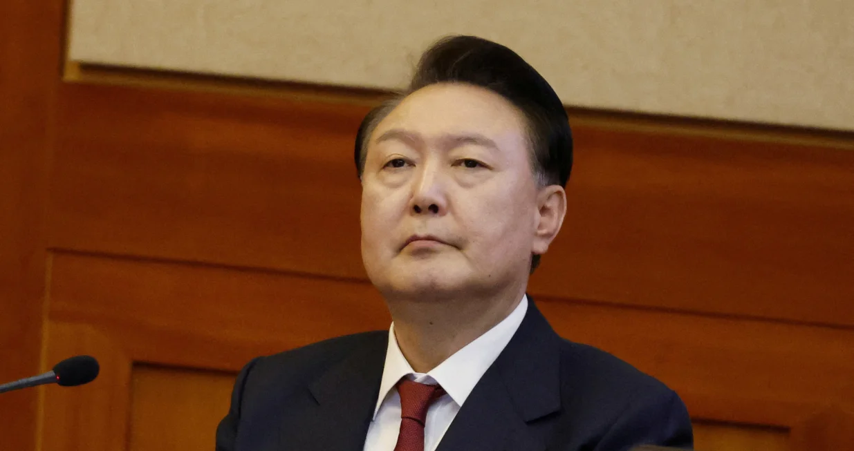 FILE PHOTO: South Korea's impeached President Yoon Suk Yeol attends the fourth hearing of his impeachment trial over his short-lived imposition of martial law at the Constitutional Court in Seoul, South Korea, 23 January 2025. JEON HEON-KYUN/Pool via REUTERS/File Photo/Jeon Heon-kyun