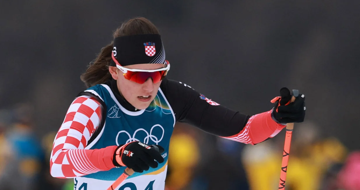 Milano Cortina 2026 Olympics - Cross-Country Skiing - Women's 10km Interval Start Free - Tesero Cross-Country Skiing Stadium, Lago, Italy - February 12, 2026. Tena Hadzic of Croatia in action REUTERS/Stephanie Lecocq/Foto: Stephanie Lecocq