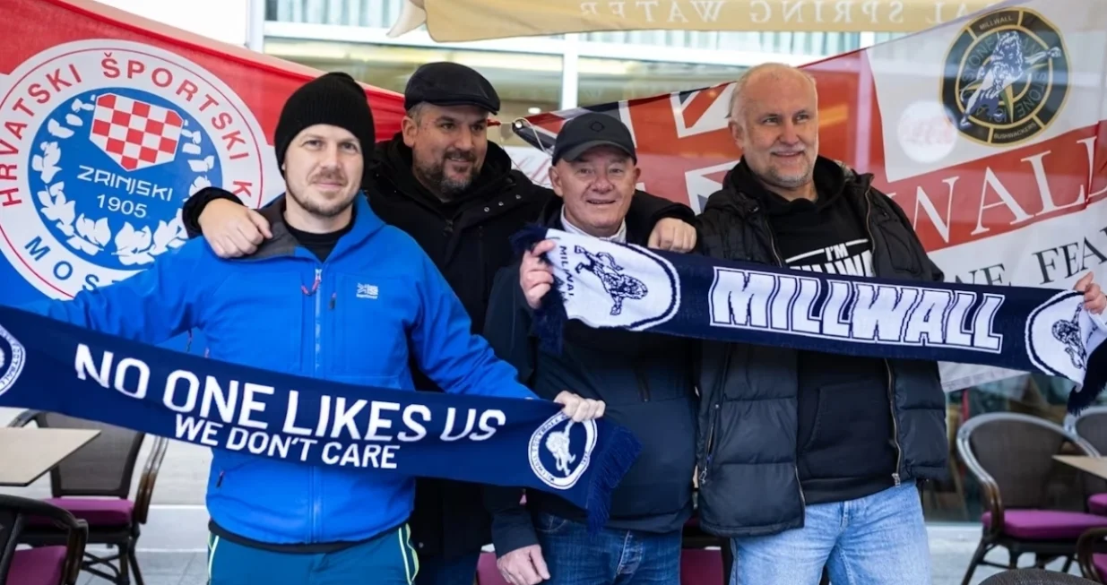 Navijači Millwalla u Mostaru (FOTO: Bljesak.info)/Foto: 