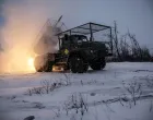 Servicemen of the 24th Separate Mechanized Brigade of the Ukrainian Armed Forces fire a BM-21 Grad multiple launch rocket system towards Russian troops, amid Russia's attack on Ukraine, near the frontline town of Chasiv Yar in Donetsk region, Ukraine January 24, 2026. Oleg Petrasiuk/Press Service of the 24th King Danylo Separate Mechanized Brigade of the Ukrainian Armed Forces/Handout via REUTERS ATTENTION EDITORS - THIS IMAGE HAS BEEN SUPPLIED BY A THIRD PARTY./Ukrainian Armed Forces
