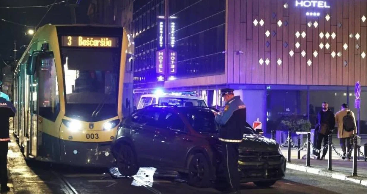 Saobraćajna nesreća kod Carevog mosta/Screenshot