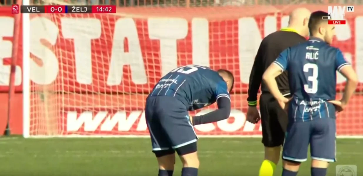 Povreda Bojana Nastića/Foto: 