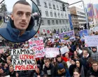 Reper Amar Merdan poznatiji kao Lo&scaron; Sin na protestima u Sarajevu//
