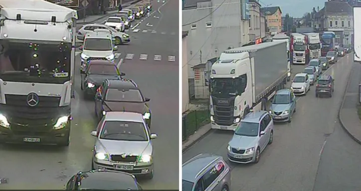 Kolone na graničnim prelazima Bosanski Brod i Bosanska Gradi&scaron;ka//