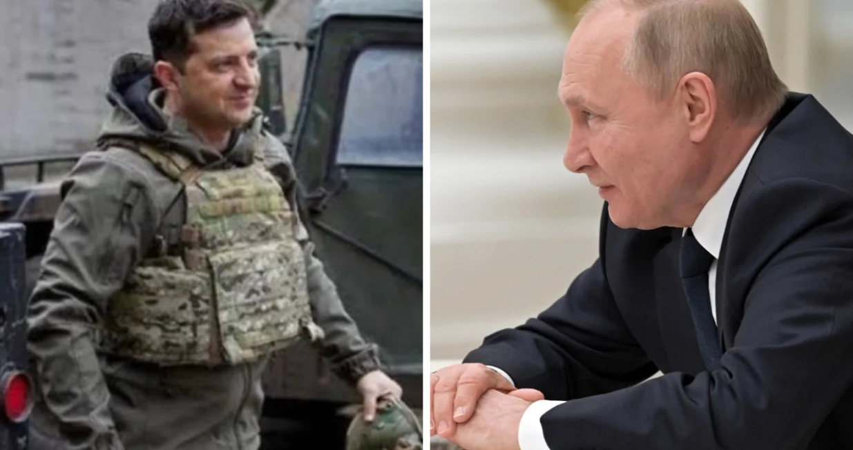 Volodimir Zelenskij i Vladimir Putin/Ilustracija/