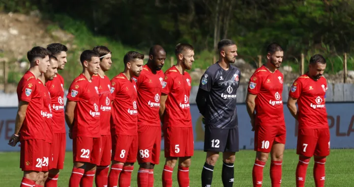 FK Igman Konjic - FK Borac Banja LukaAldin ĆemanAmir VelićAmer DrljevićAnel HebibovićElvedin HerićStefan DenkovićLuka PosinkovićIvan ĐorićAldin Me&scaron;ićEdin &Scaron;ehićJunior Tallo Gadji Celi Carmel/Foto: Picasa