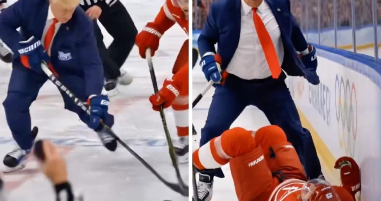 AI-verzija Trumpa igra hokej/X