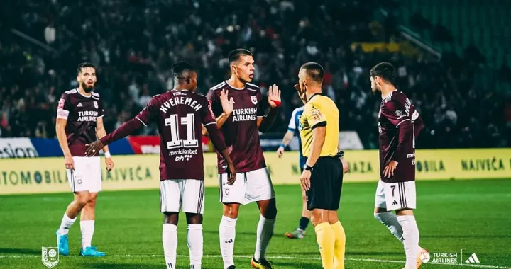 FK Sarajevo - FK ŽeljezničarAdmir MusićGiorgi GuliashviliFrancis KyeremehEldar Mehmedović/Foto: 