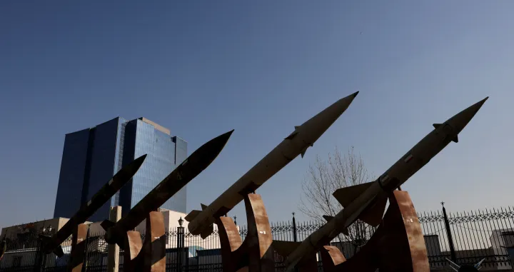 Iranian missiles are displayed in a park in Tehran, Iran, January 31, 2026. Majid Asgaripour/WANA (West Asia News Agency) via REUTERS ATTENTION EDITORS - THIS PICTURE WAS PROVIDED BY A THIRD PARTY/Majid Asgaripour