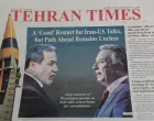 An Iranian newspaper with a cover photo of Iran's Foreign Minister Abbas Araqchi and U.S. Middle East envoy Steve Witkoff, in Tehran, Iran, February 7, 2026. Majid Asgaripour/WANA (West Asia News Agency) via REUTERS ATTENTION EDITORS - THIS PICTURE WAS PROVIDED BY A THIRD PARTY/Majid Asgaripour