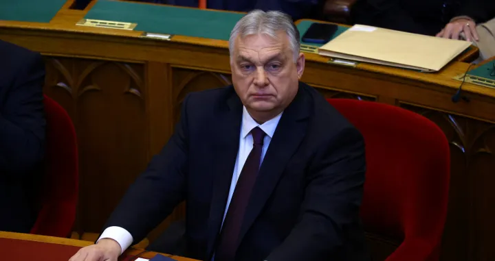 Hungarian Prime Minister Viktor Orban attends the spring session of parliament in Budapest, Hungary, February 23, 2026. REUTERS/Bernadett Szabo/Bernadett Szabo