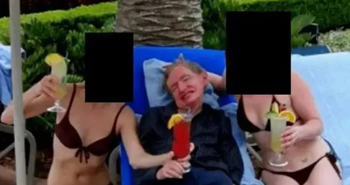 Stephen Hawking sa dvije djevojke na Djevičanskim otocima 2006. godine, fotografija se pojavila u Epsteinovim dokumentima//