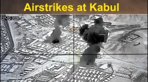 Smoke rises following what Pakistani and Taliban officials say are Pakistani strikes, in Kabul, Afghanistan, in this still image taken from video released February 27, 2026. Pakistani security forces/Handout via REUTERS THIS IMAGE HAS BEEN SUPPLIED BY A THIRD PARTY. IMAGE OVERLAY FROM SOURCE. TPX IMAGES OF THE DAY  VERIFICATION: - Road layout and position of buildings matched satellite imagery - Shape of the mountains matched topography mapping - Date not verified - Pakistani ministry of information and broadcasting said on a Facebook post on February 26 (Thursday) they had struck targets in multiple locations in Afghanistan - Taliban spokesman Zabihullah Mujahid wrote on X on February 27 (Friday) that airstrikes were carried out in Kabul - No older versions of the video were found online upon checking/Pakistani Security Forces