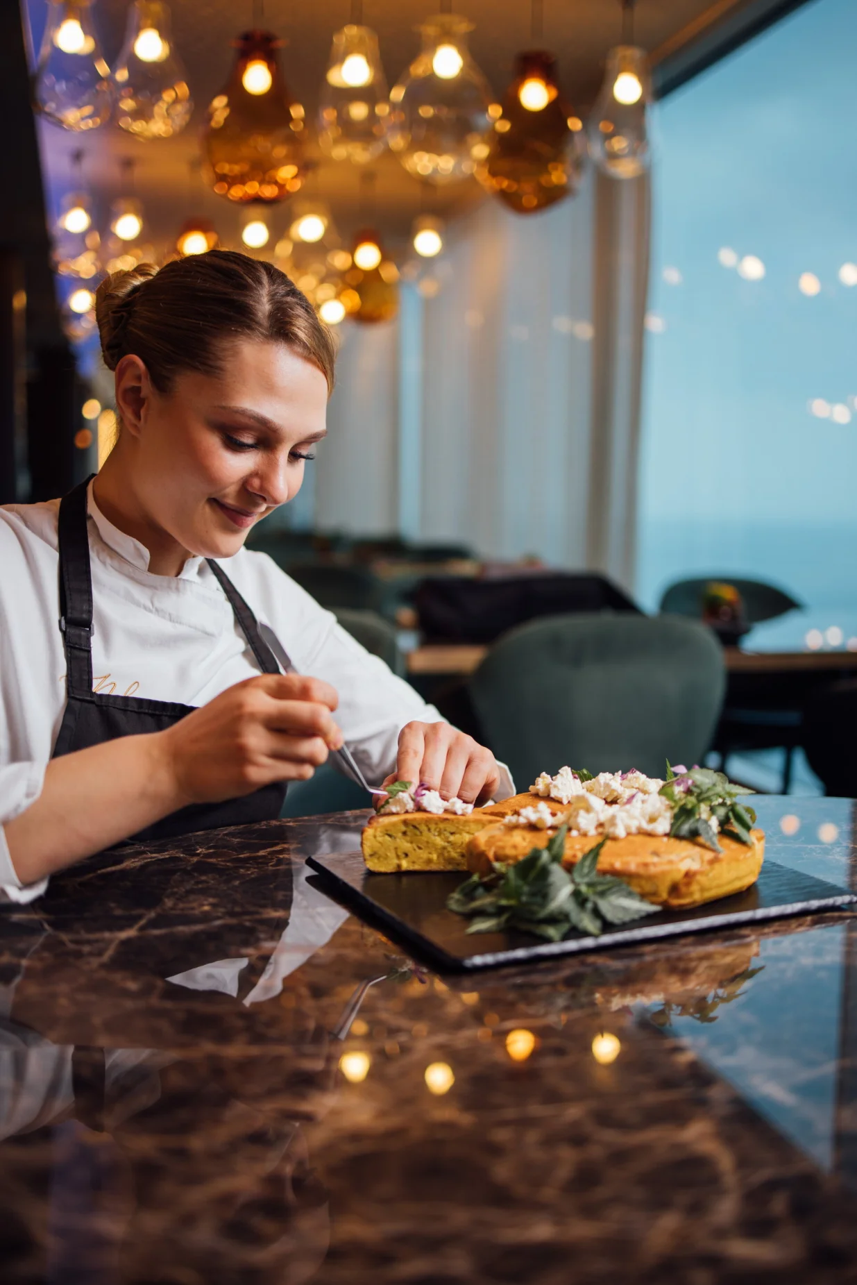 Gabriela Filca chefica restorana Nebo u Hilton Rijeka Costabella./Vedran Peteh