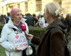 Baka iz Zemuna na protestima u Sarajevu/Tvsa