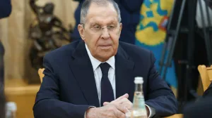 MOSKVA, RUSIJA - 9. DECEMBAR: Ruski ministar vanjskih poslova Sergej Lavrov i maД'arski ministar vanjskih poslova Peter Szijjarto sastali su se u Moskvi, Rusija, 9. decembra 2025. (Russian Foreign Ministry - Anadolu Agency)/