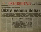 Naslovnica Oslobođenja 1. mart/Oslobođenje