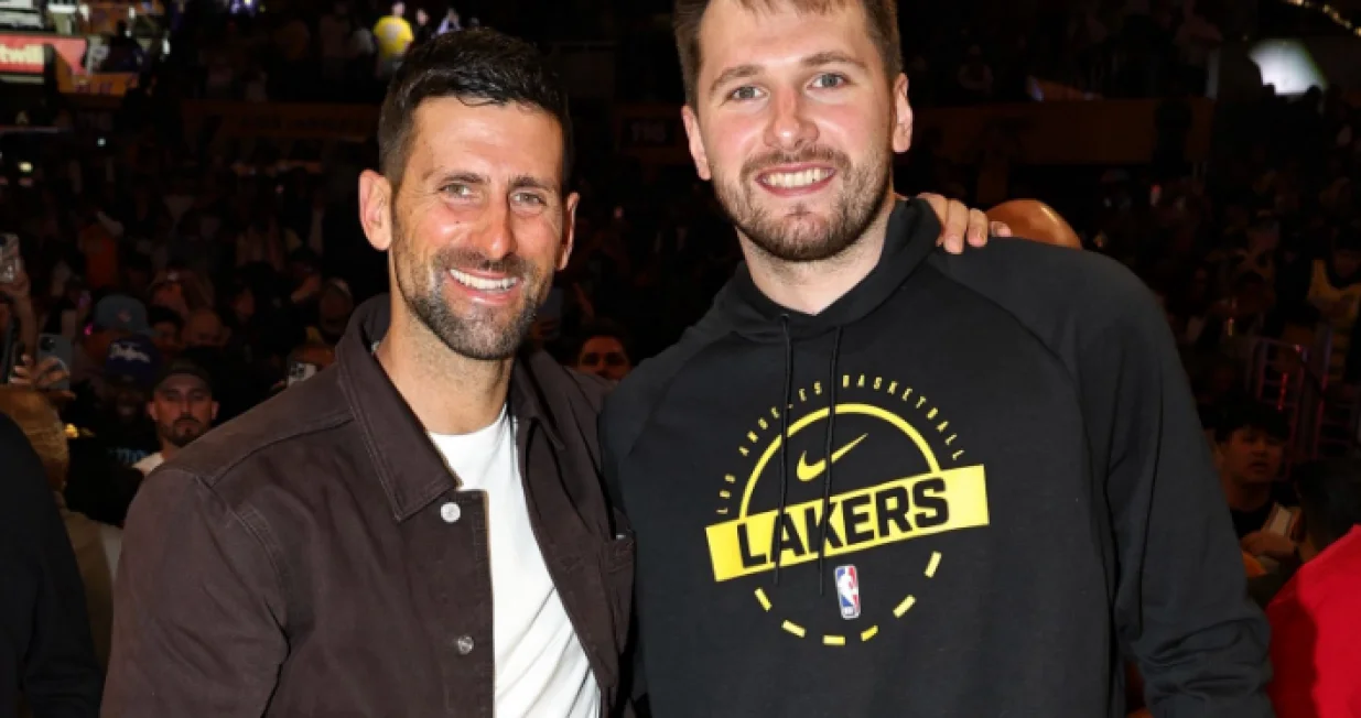 Novak Đoković i Luka Dončić/Foto: 