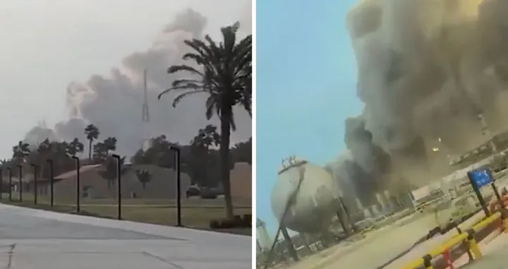 Saudijska Arabija saopćila je u ponedjeljak da su ostaci od presretanja dva drona prouzrokovali ograničenu &scaron;tetu u rafineriji nafte Ras Tanura na istočnoj obali zemlje/Screenshot