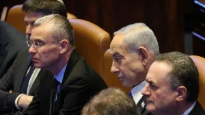 Israel's Prime Minister Benjamin Netanyahu attends a special session of the Knesset, Israel's parliament, for India's Prime Minister Narendra Modi's visit, in Jerusalem, February 25, 2026. REUTERS/Ronen Zvulun/Ronen Zvulun