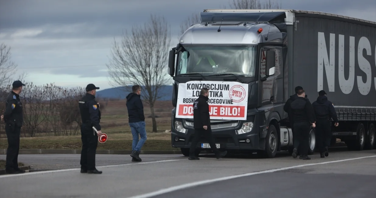 Konzorcijum Logistika BiH, prevoznici, kamiondžije, blokada, blokade, granični prelazi, granični terminali/Anadolija