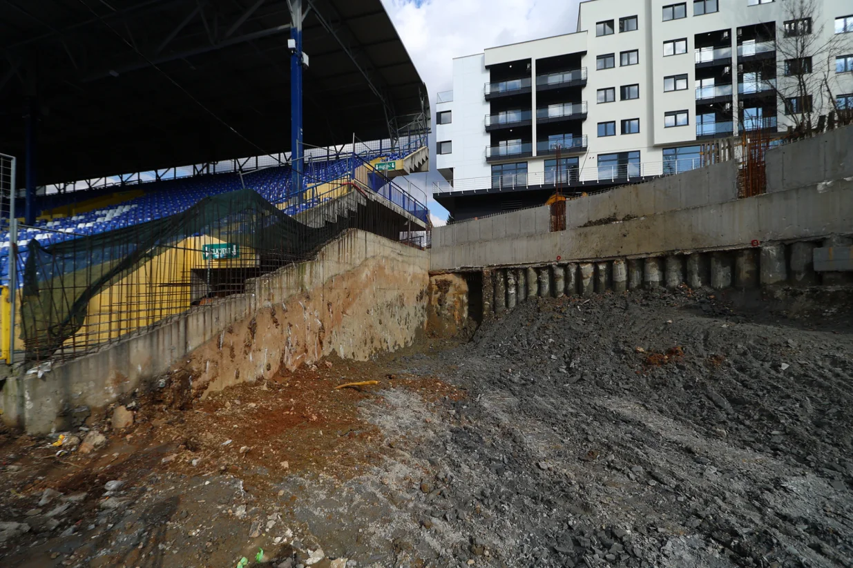 Radovi na izgradnji južne tribine/Foto: 
