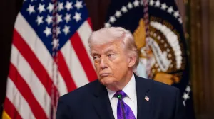 U.S. President Donald Trump attends a roundtable on the Ratepayer Protection Pledge in the Indian Treaty Room in the Eisenhower Executive Office Building (EEOB) on the White House campus in Washington, D.C., U.S., March 4, 2026. REUTERS/Nathan Howard/Nathan Howard