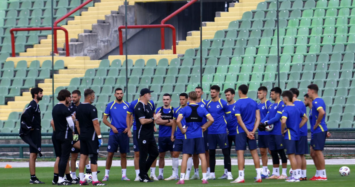 Trening fudbalske reprezentacije BiH na stadionu Ko&scaron;evo/Foto: Sanel Konjhodžić/sport1