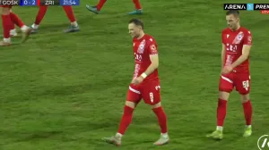 Mikić strijelac za Zrinjski protiv GOŠK-a (FOTO: Screenshot/Arenasport)/Foto: 