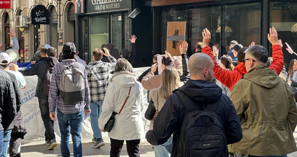 Protest u Sarajevu/Amir Papić
