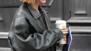 Kožna bomber jakna//