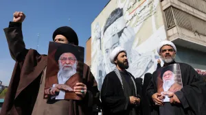 Demonstrators hold images of Iran's late Supreme Leader Ayatollah Ali Khamenei, after he was killed in Israeli and U.S. strikes on Saturday, during an anti-Israeli and U.S. rally after Friday prayer, amid the U.S.-Israeli conflict with Iran, in Tehran, Iran, March 6, 2026. Majid Asgaripour/WANA (West Asia News Agency) via REUTERS ATTENTION EDITORS - THIS PICTURE WAS PROVIDED BY A THIRD PARTY  TPX IMAGES OF THE DAY/Majid Asgaripour