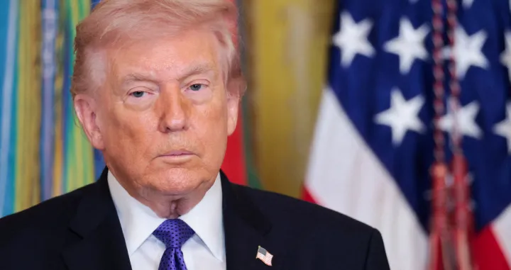 FILE PHOTO: U.S. President Donald Trump attends a Medal of Honor ceremony at the White House in Washington, D.C., U.S., March 2, 2026. REUTERS/Jonathan Ernst/File Photo/Jonathan Ernst