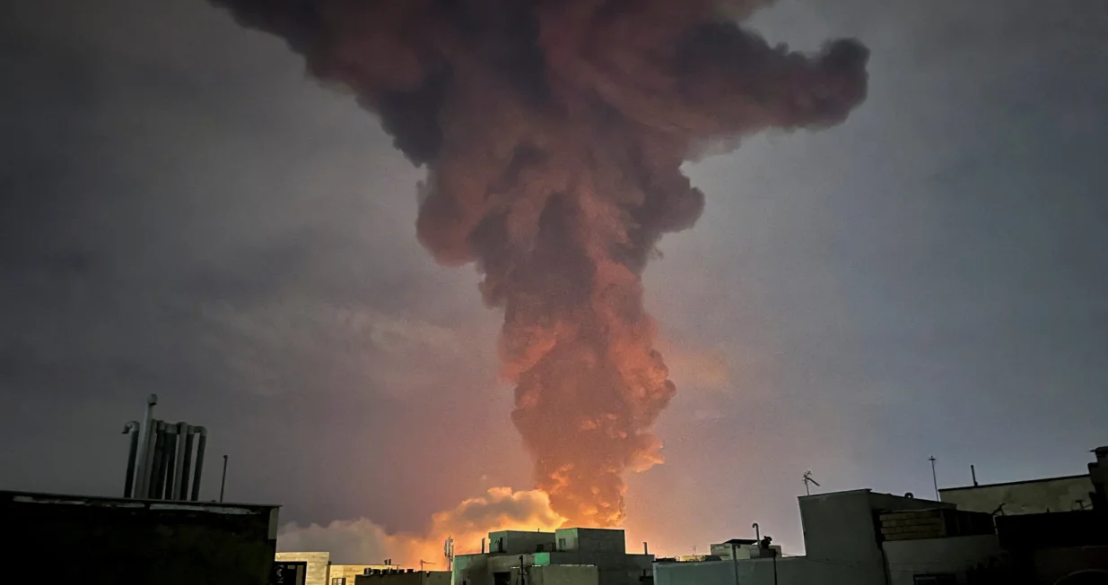 Smoke rises following an explosion, amid the U.S.-Israeli conflict with Iran, in Tehran, Iran, March 7, 2026. Picture taken with a mobile phone. Majid Asgaripour/WANA (West Asia News Agency) via REUTERS ATTENTION EDITORS - THIS PICTURE WAS PROVIDED BY A THIRD PARTY/Majid Asgaripour