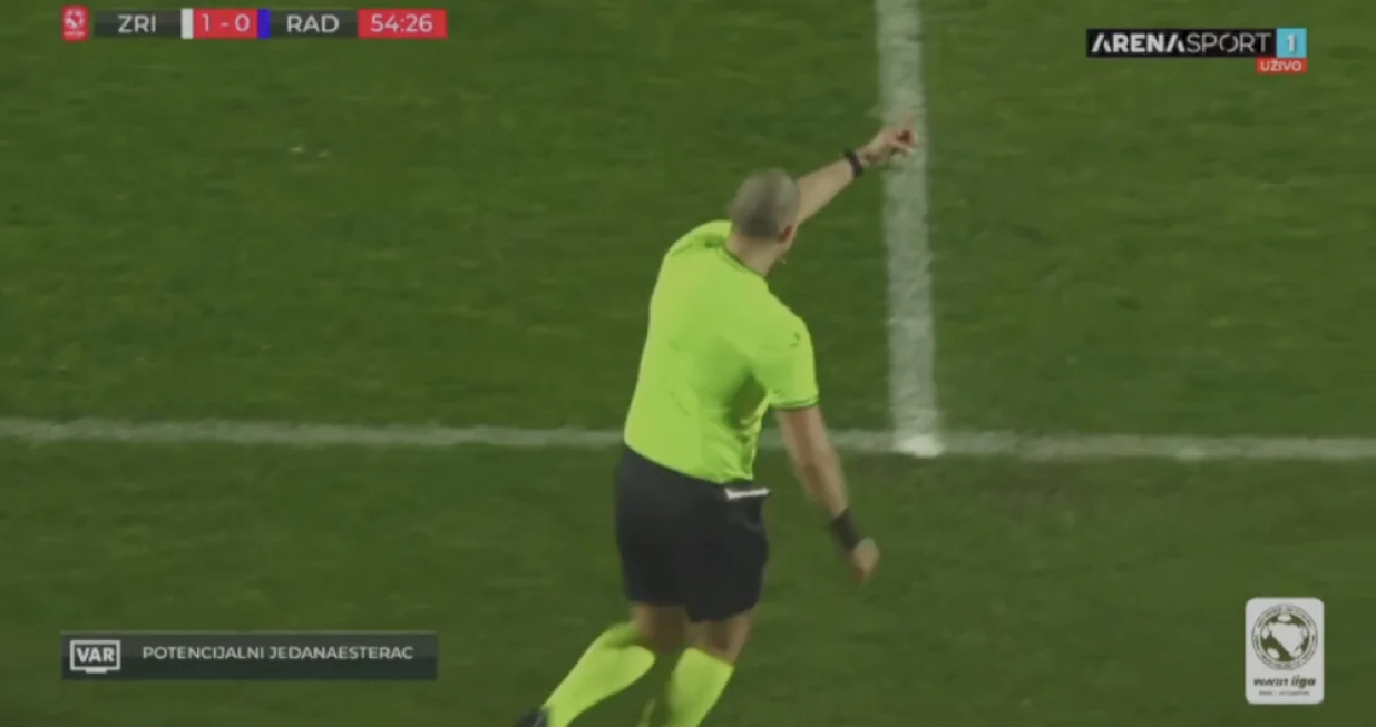 Zrinjski sada ima veliku prednost (FOTO: Screenshot - Arena Sport)/Foto: 