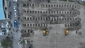 Graves are being prepared for the victims of a reported strike on a school in Minab, Iran, March 2, 2026. Iranian Foreign Media Department/WANA (West Asia News Agency)/Handout via REUTERS ATTENTION EDITORS - THIS PICTURE WAS PROVIDED BY A THIRD PARTY. REFILE вЂ" REMOVING ATTRIBUTION TO STRIKE/Iranian Foreign Media Department