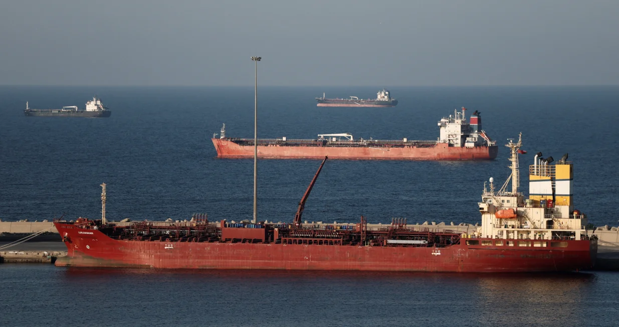 Luojiashan tanker sits anchored in Muscat, as Iran vows to close the Strait of Hormuz, amid the U.S.-Israeli conflict with Iran, in Muscat, Oman, March 7, 2026. REUTERS/Benoit Tessier/Benoit Tessier