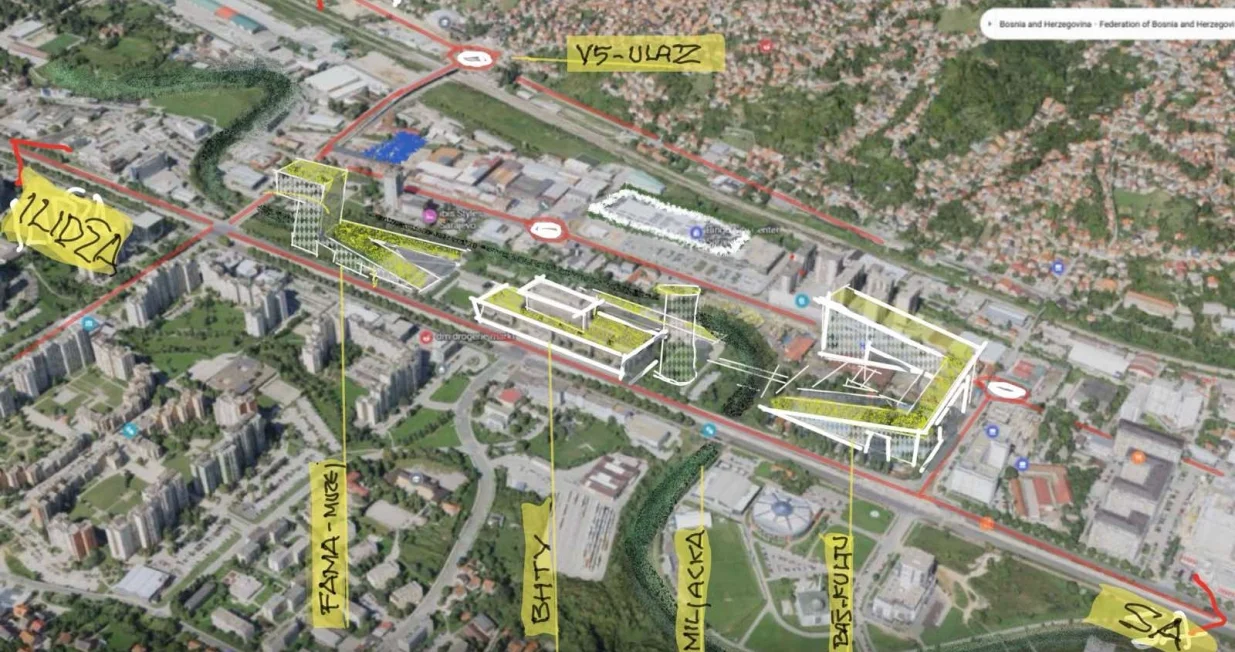 Skica Baskulture - koncertno-kongresnog centra 9./