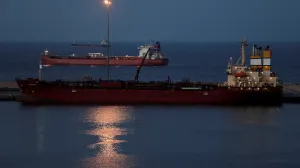 FILE PHOTO: Luojiashan tanker sits anchored in Muscat, as Iran vows to close the Strait of Hormuz, amid the U.S.-Israeli conflict with Iran, in Muscat, Oman, March 7, 2026. REUTERS/Benoit Tessier/File Photo/Benoit Tessier